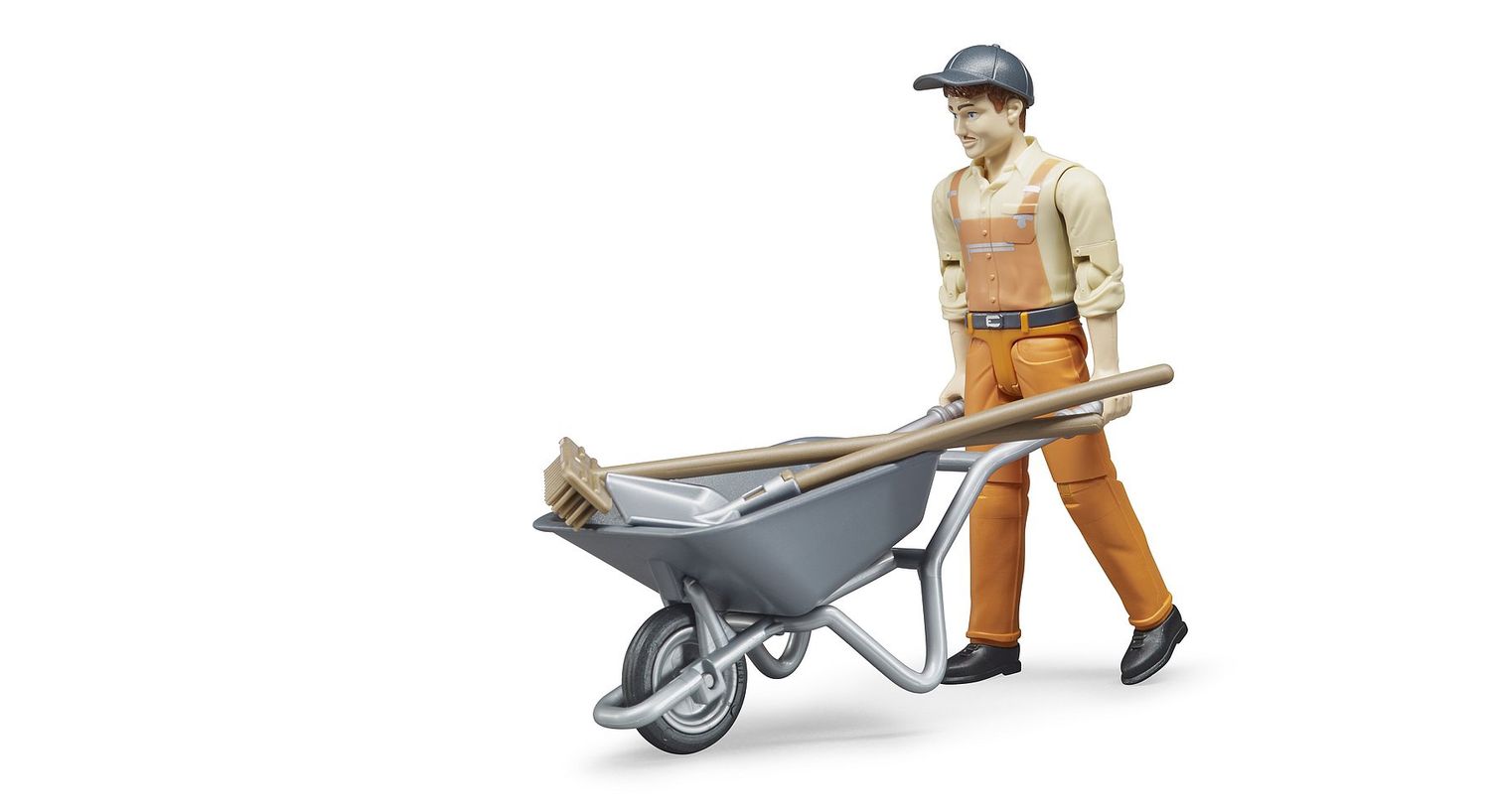 Bruder - Orange Gardener with Accessories