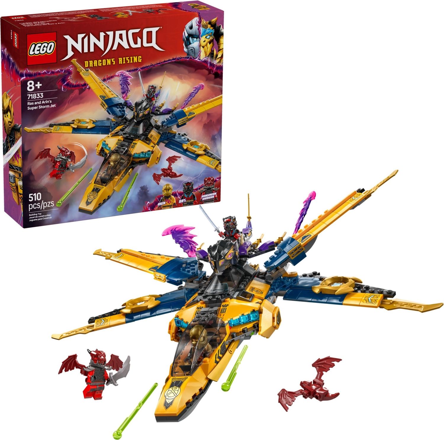 Lego Ninjago 71833 - Ras and Arin&#39;s Super Storm Jet
