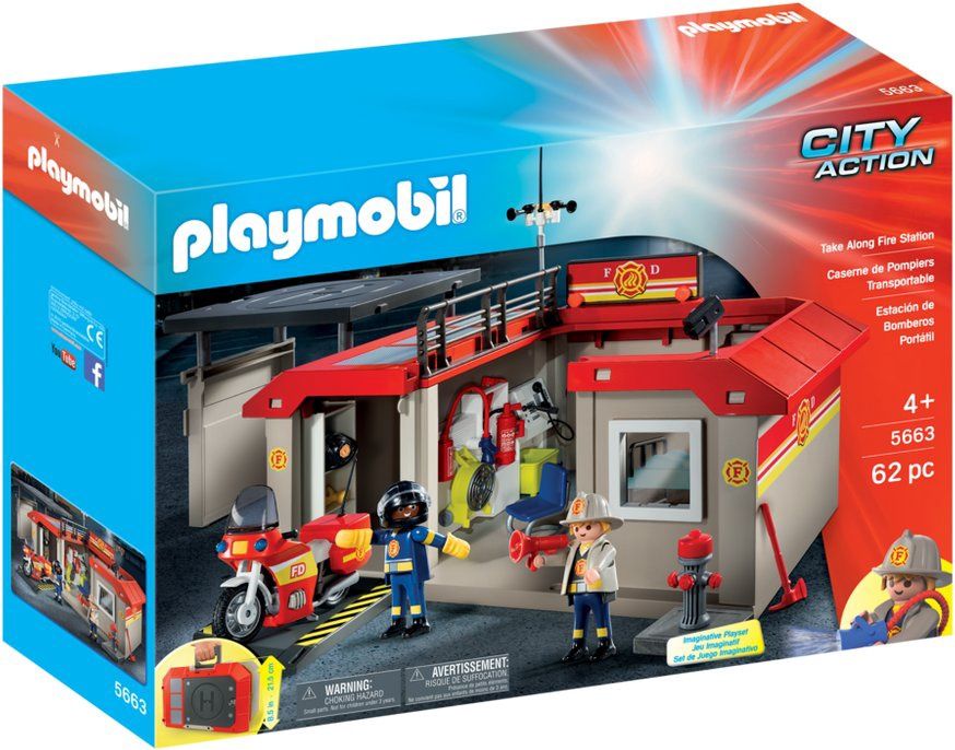 Playmobil City Action 5663 - Take Along Fire Station