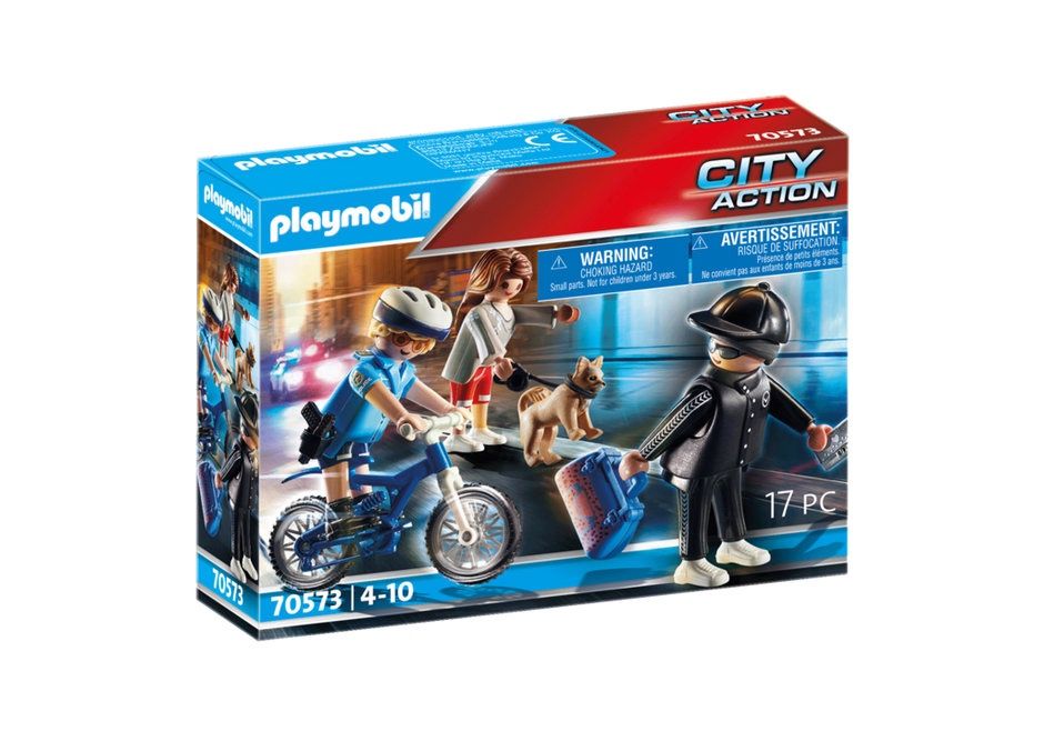 Playmobil City Action 70573 - Police Bicycle with Thief