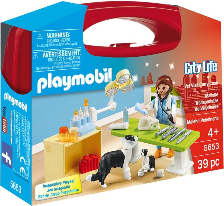 Playmobil City Life 5653 - Vet Visit Carry Case