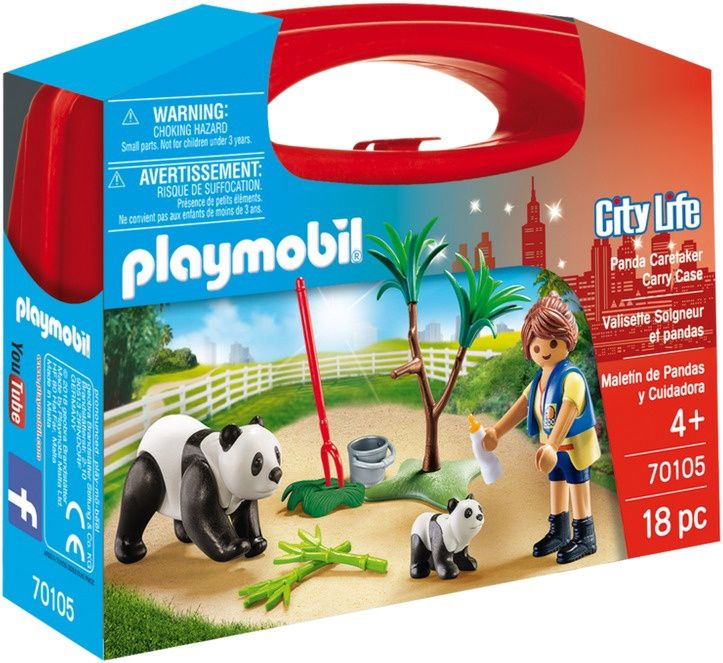 Playmobil City Life 70105 - Panda Caretaker Carry Case