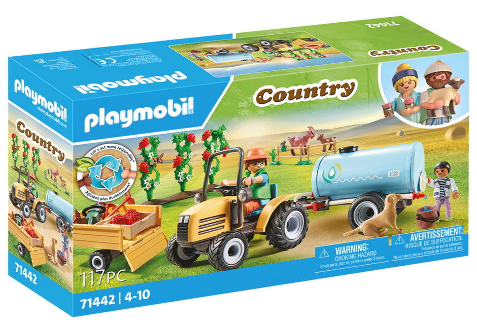 Playmobil Country 71442 - Tractor with Trailer and Water Tank