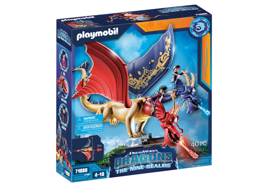 Playmobil Dragons: The Nine Realms 71080 - Wu &amp; Wei with Jun