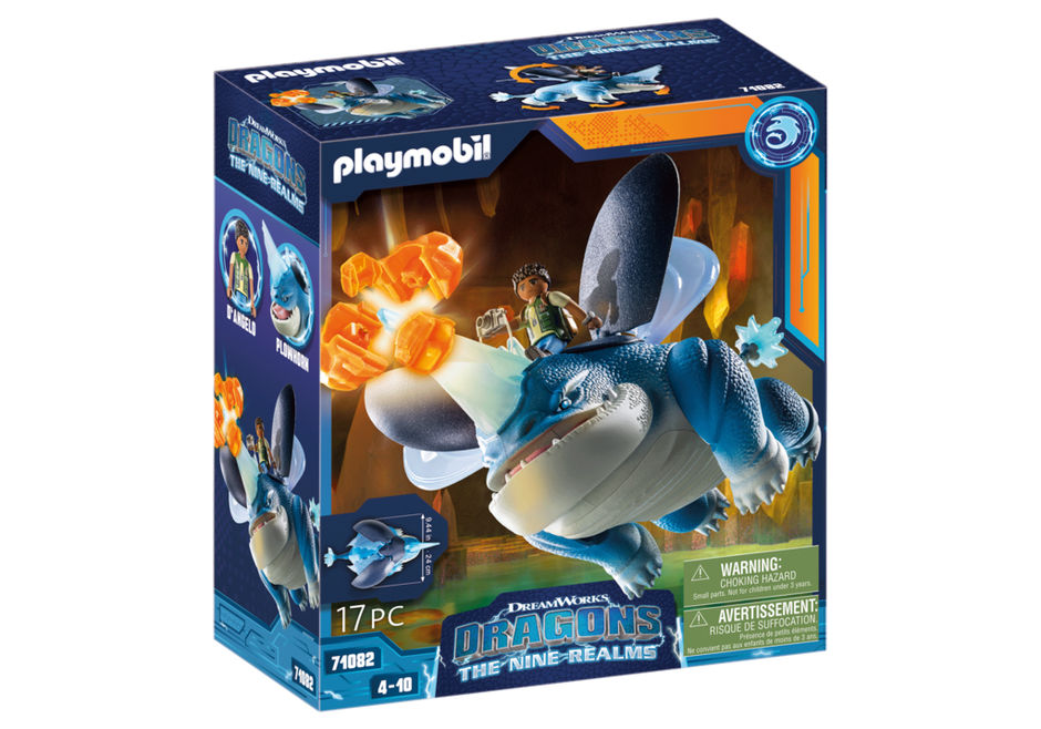 Playmobil Dragons: The Nine Realms 71082 - Plowhorn &amp; D&#39;Angelo