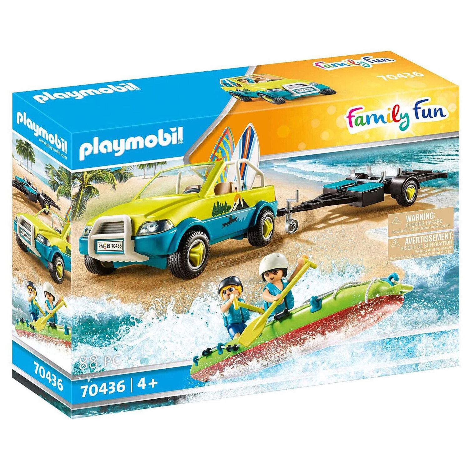 Playmobil Family Fun 70436 - Beach Car with Canoe