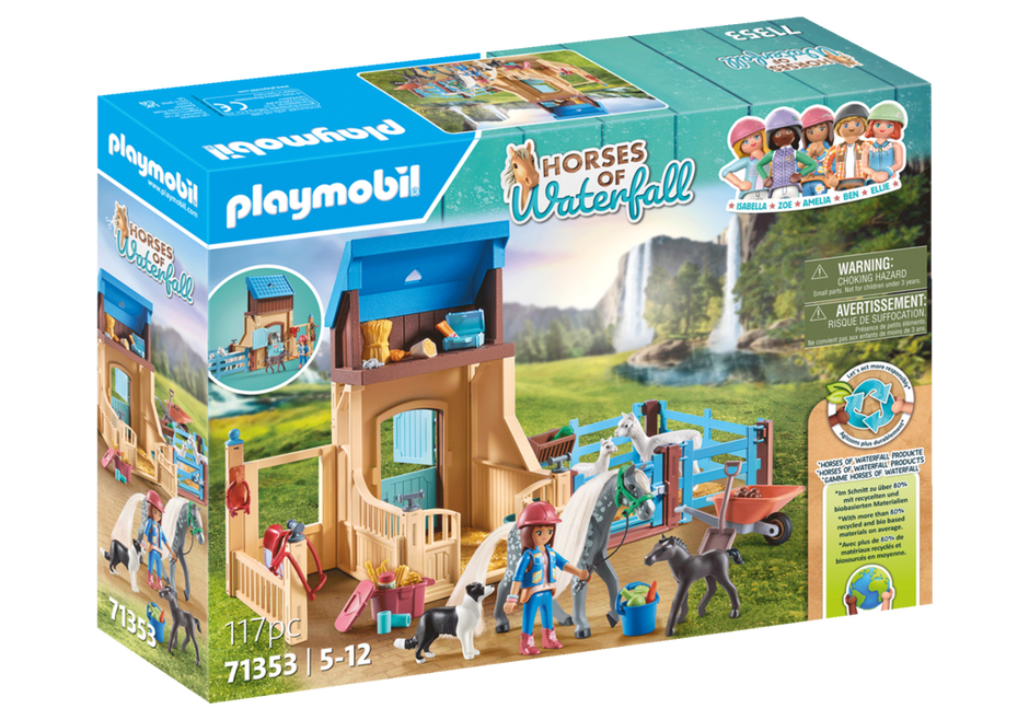 Playmobil Horses of Waterfall 71353 - Horse Stall with Amelia and Whisper