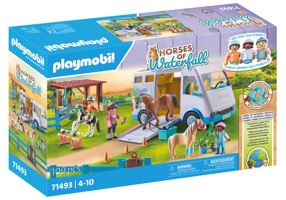 Playmobil Horses of Waterfall 71493 - Mobile Horse Riding School