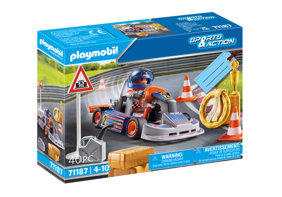 Playmobil Sports &amp; Action 71187 - Go-Kart Racer Gift Set