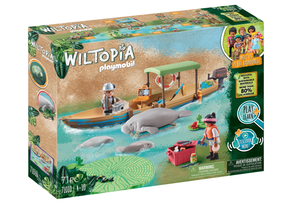 Playmobil Wiltopia 71010 - Boat Trip to the Manatee