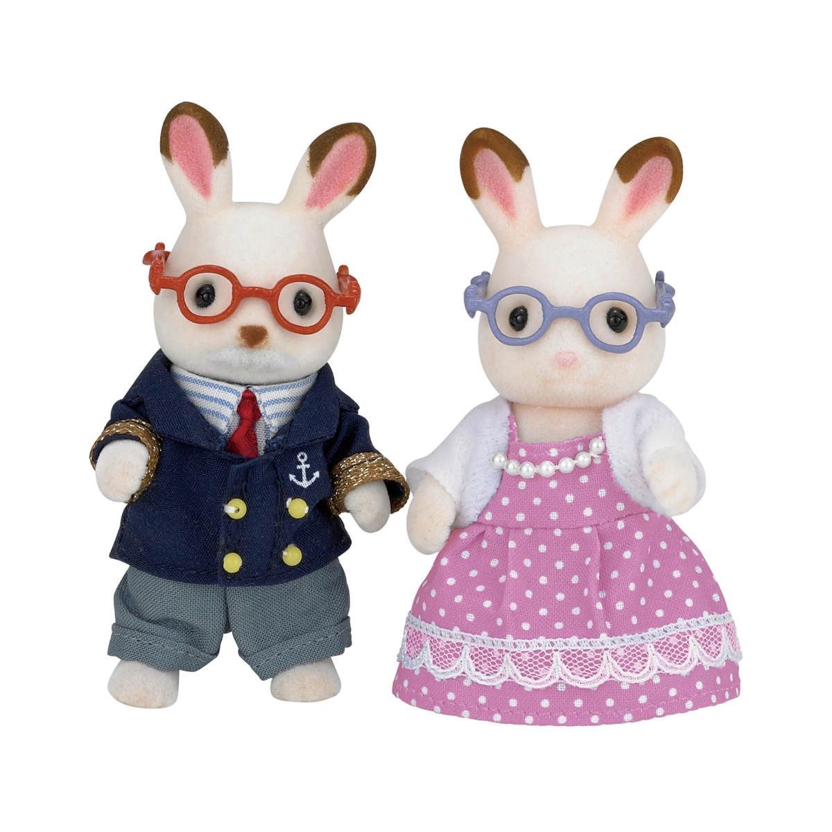 Calico Critters - Chocolate Rabbit Grandparents