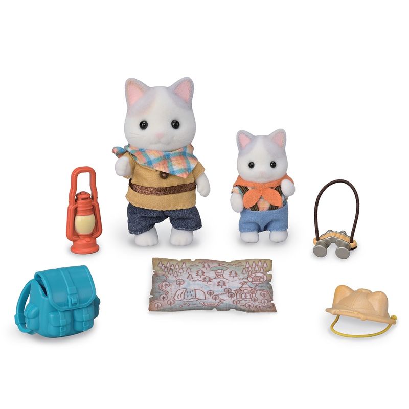 Calico Critters - Exciting Exploration Set ~Latte Cat Brother &amp; Baby~