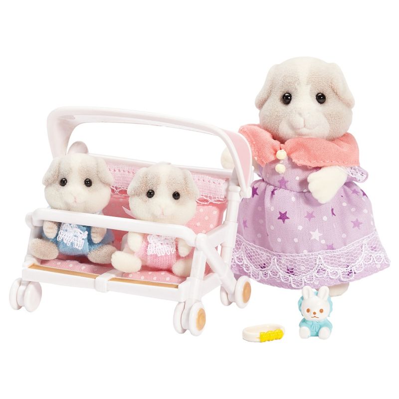 Calico Critters - Patty &amp; Paden&#39; Double Stroller Set