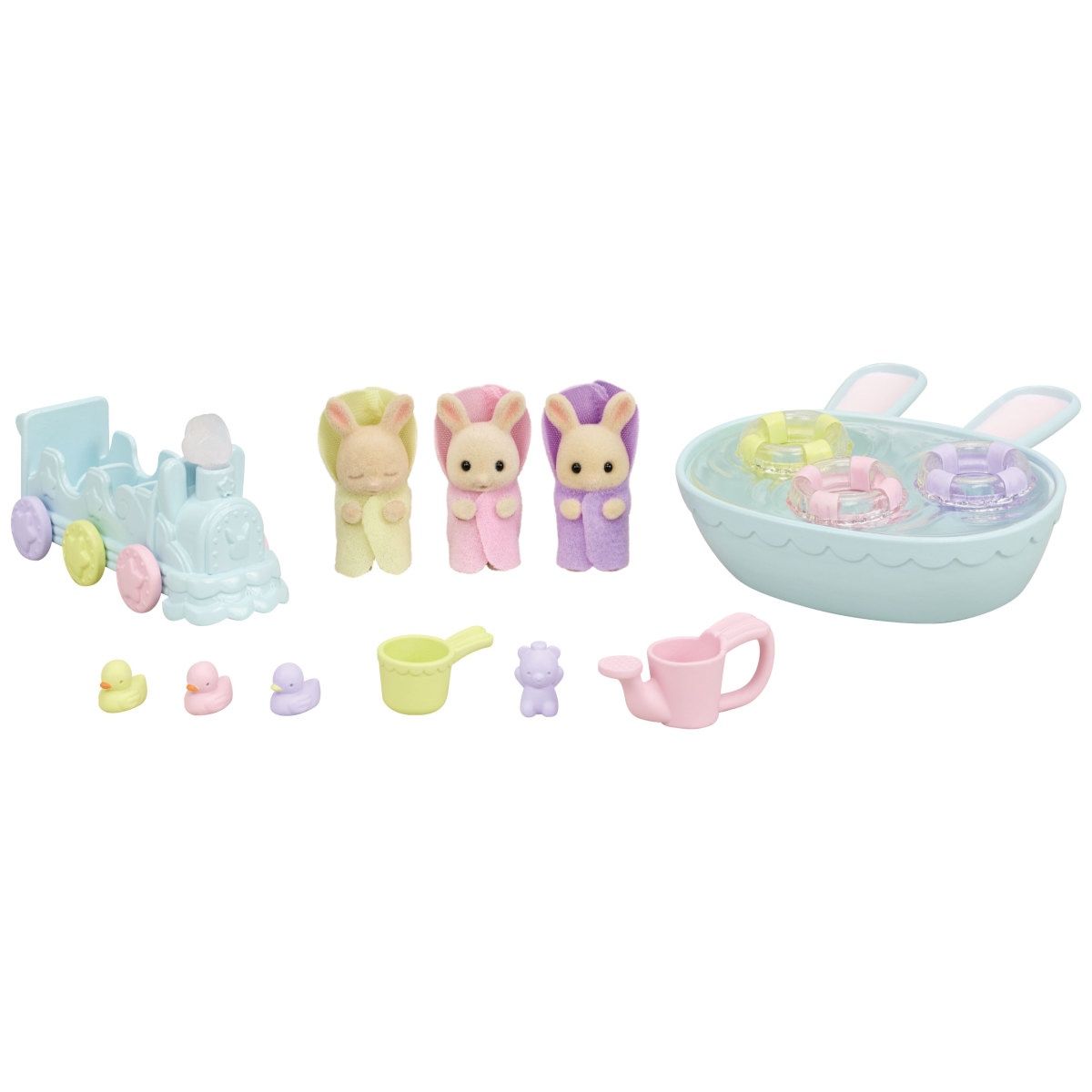 Calico Critters - Triplets Baby Bathtime Set