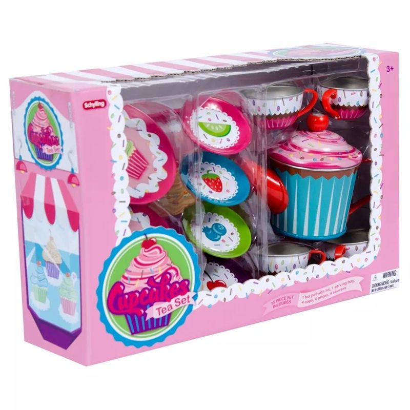 Schylling - Cupcakes Tea Tin Tea Set