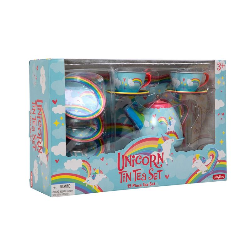 Schylling - Unicorn Tea Time Tin Tea Set