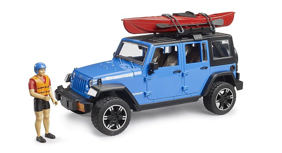 Bruder - Jeep Wrangler Rubicon with Kayak and Figure