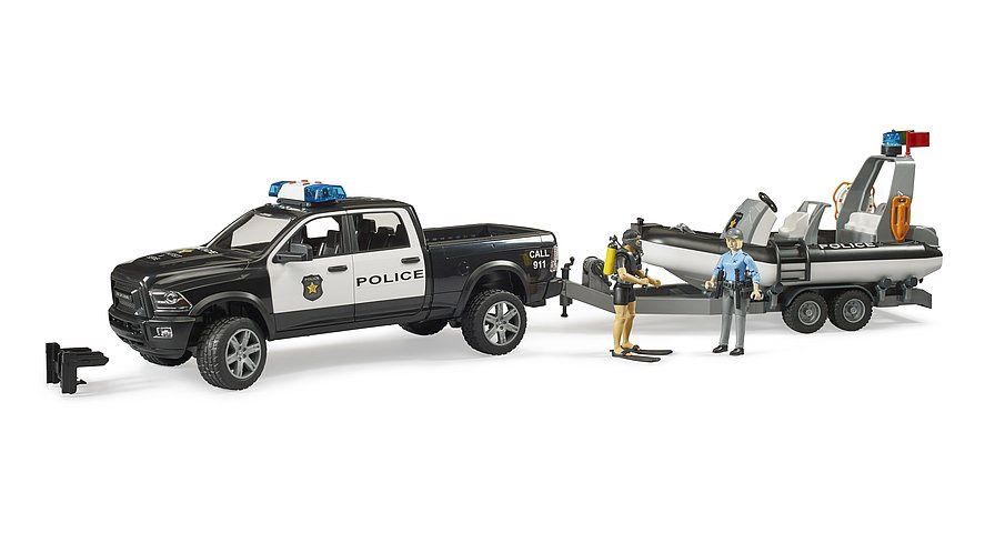 Bruder - Ram 2500 Power Police Truck &amp; Boat