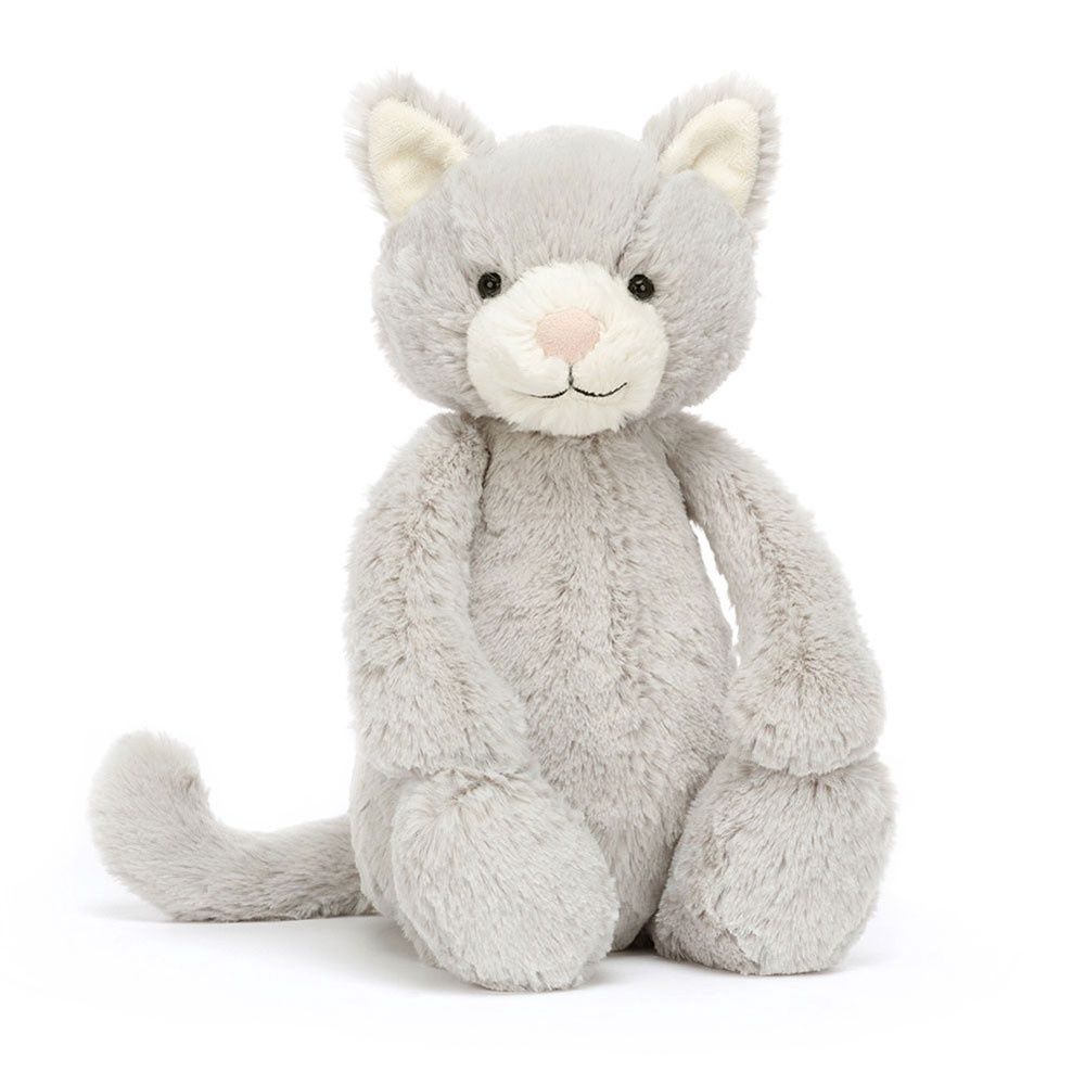 Jellycat - Medium Bashful Grey Kitty