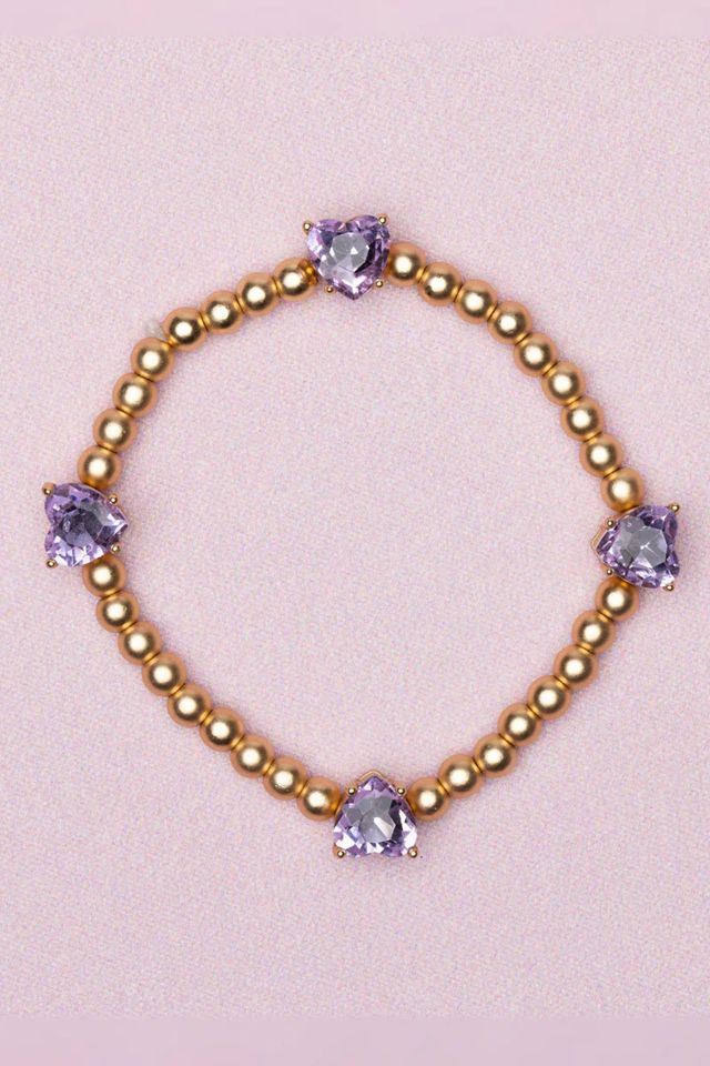 Great Pretenders - Boutique Chic Amethyst Love Bracelet