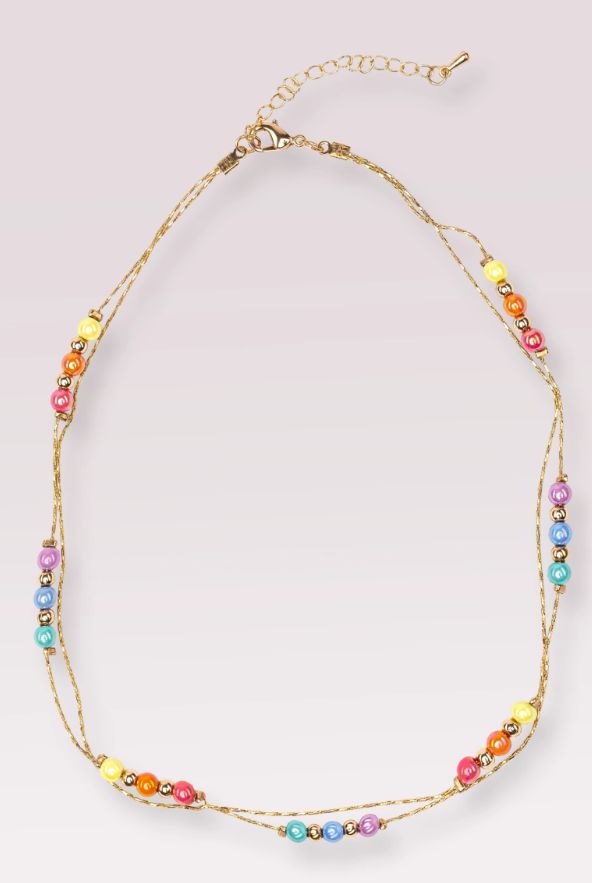Great Pretenders - Boutique Golden Rainbow Necklace