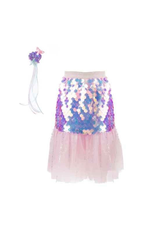 Great Pretenders - Pink Bling Bling Mermaid Skirt &amp; Hairclip Set