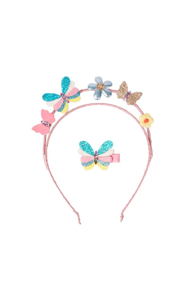 Great Pretenders - Butterflies for Days Headband &amp; Hair Clip Set