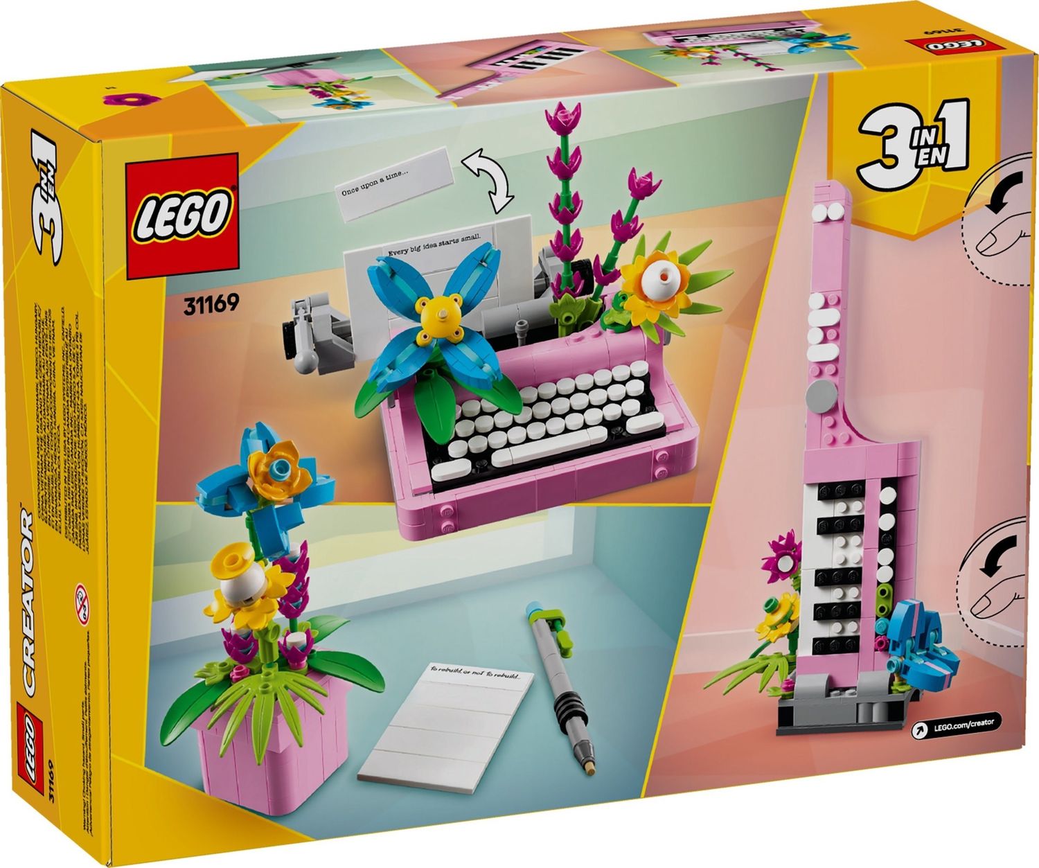 Lego Creator 31169 - Typwriter with Flowers