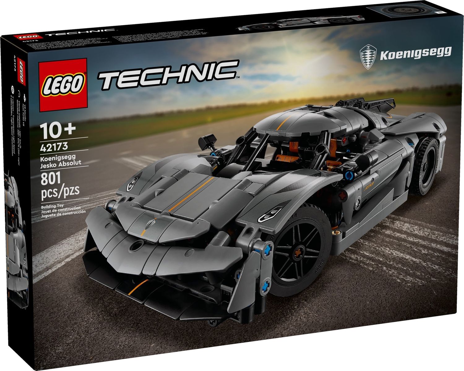 Lego Technic 42173 - Koenigsegg Jesko Absolut Grey Hypercar