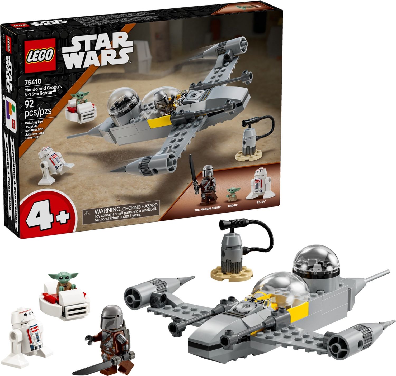 Lego Star Wars 75410 - Mando and Grogu&#39;s N-1 Starfighter