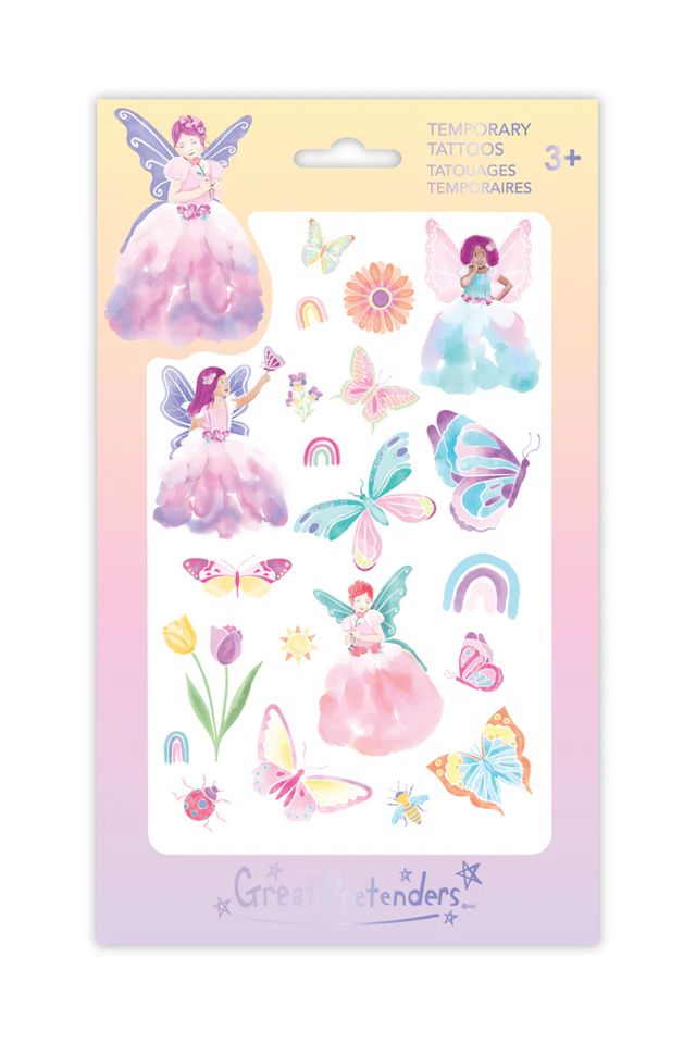 Great Pretenders - Butterfly Fairies Temporary Tattoos