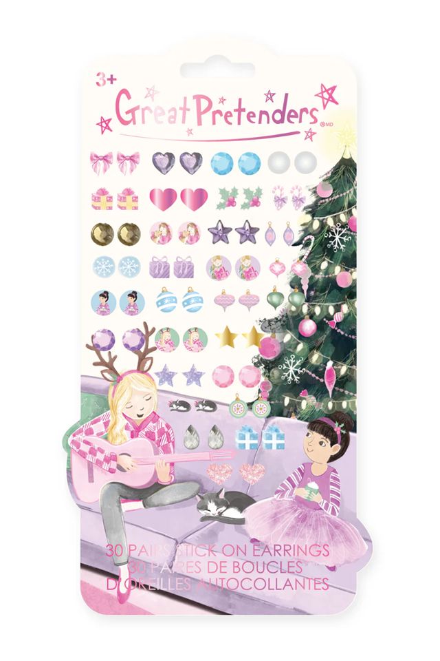 Great Pretenders - Christmas Stick On Earrings