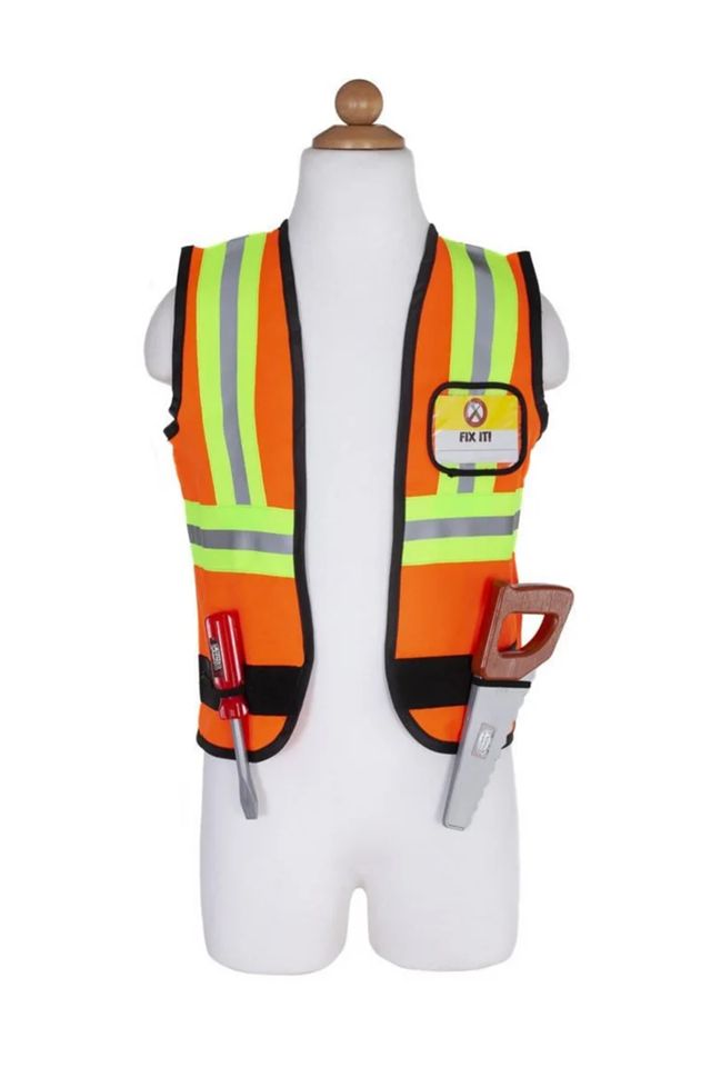 Great Pretenders - Construction Worker with Accessories in Garment Bag
