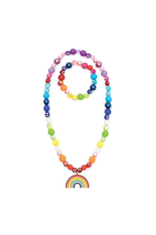 Great Pretenders - Double Rainbow Necklace &amp; Bracelet Set