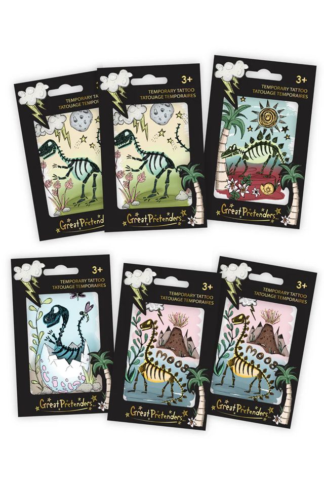 Great Pretenders - Dinosaur Temporary Tattoos