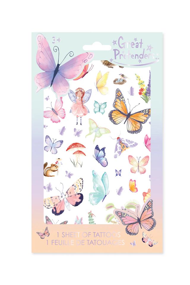 Great Pretenders - Float Like a Butterfly Temporary Tattoos