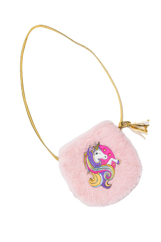 Great Pretenders - Fluffy Pink Unicorn Petite Purse
