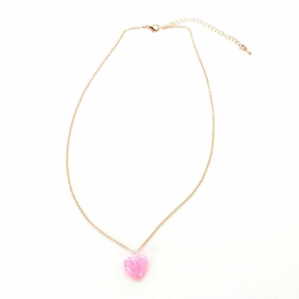Great Pretenders - Glitter Heart Necklace