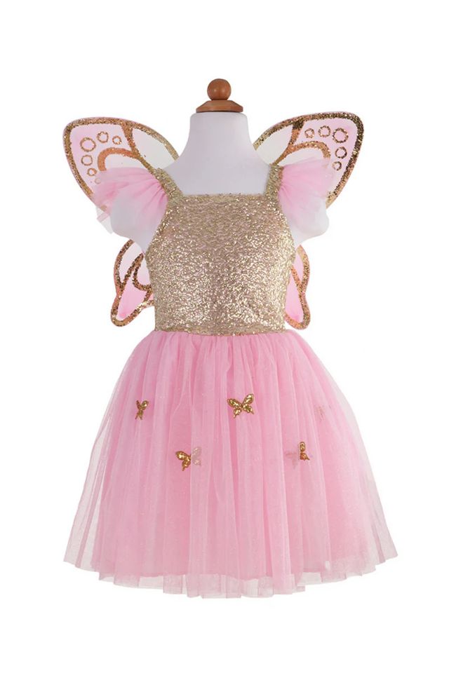 Great Pretenders - Gold Butterfly Dress with Wings