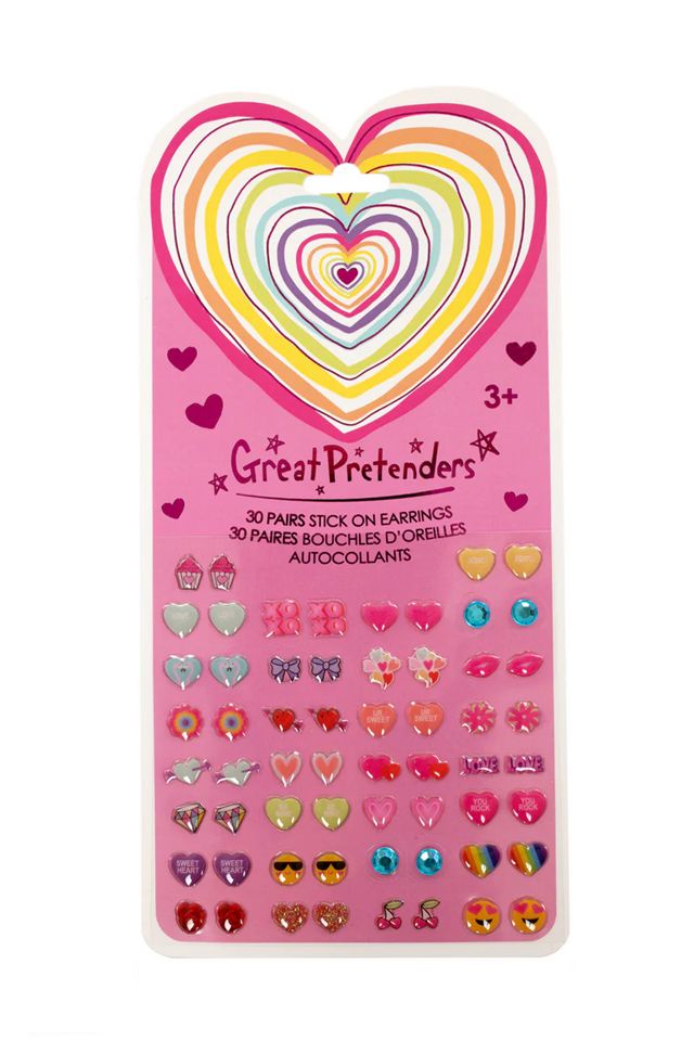 Great Pretenders - Heart Sticker Earrings