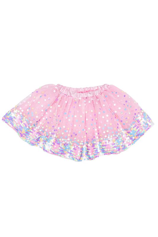 Great Pretenders - Party Fun Sequins Skirt Pink/Neon
