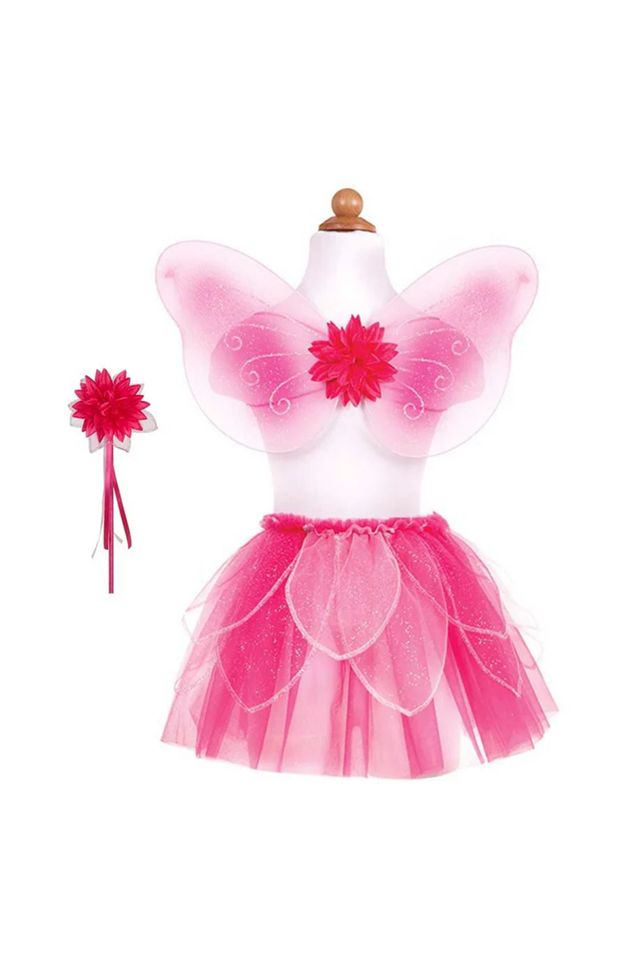 Great Pretenders - Pink Fancy Flutter Skirt, Wings, and Wand