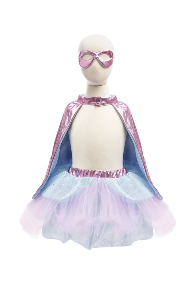 Great Pretenders - Pink Super-Duper Tutu, Cape &amp; Mask Set