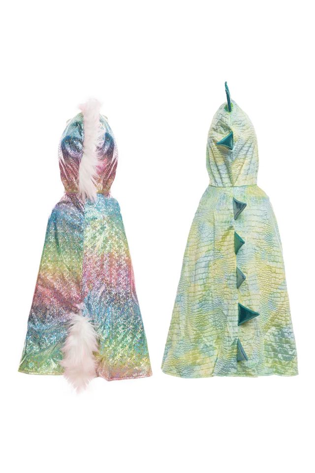 Great Pretenders - Rainbow Reversible Unicorn/Dragon Cape