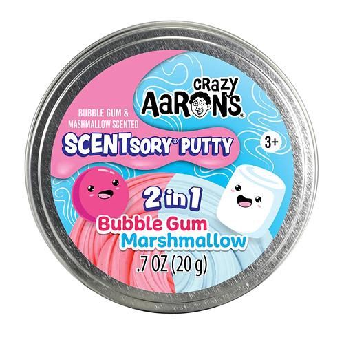 Crazy Aaron&#39;s Thinking Putty - 2 in 1 Bubblegum/Marshmallow