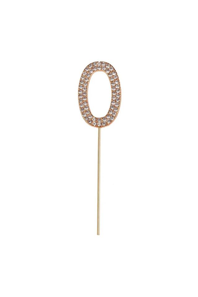 Great Pretenders - Rhinestone Cake Decoration, Number: 0