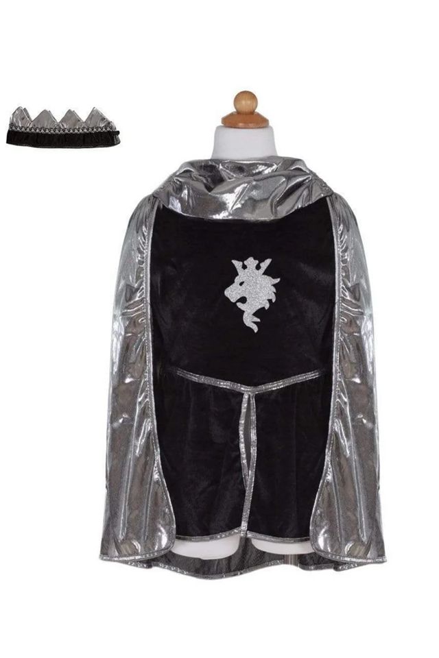 Great Pretenders - Silver Knight Set with Tunic, Cape, and Crown