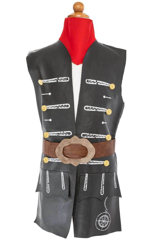 Great Pretenders - Skully Pirate Vest, Belt &amp; Scarf