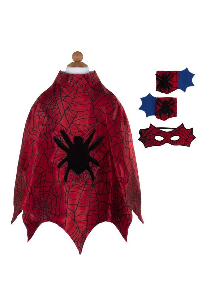 Great Pretenders - Spider Cape Set with Mask and Cuffs