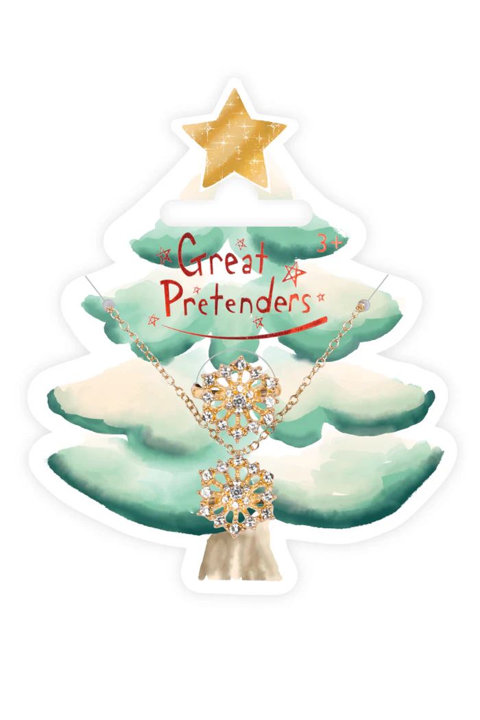 Great Pretenders - Snowflake Necklace &amp; Ring Set